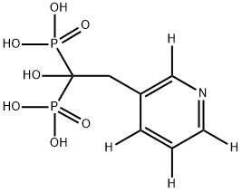 利塞膦酸-D4 结构式