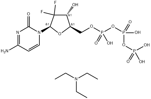 Gemcitabine Triphosphate (triethylammonium salt form) 结构式