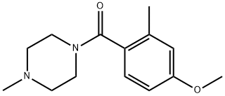 (4-Methoxy-2-methylphenyl)(4-methylpiperazin-1-yl)methanone 结构式