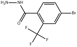 4-Bromo-2-(trifluoromethyl)benzoic acid hydrazide 结构式