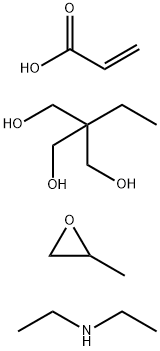 2-Propenoic acid, polymer with 2-ethyl-2-(hydroxymethyl)-1,3-propanediol and methyloxirane, compd. with N-ethylethanamine 结构式