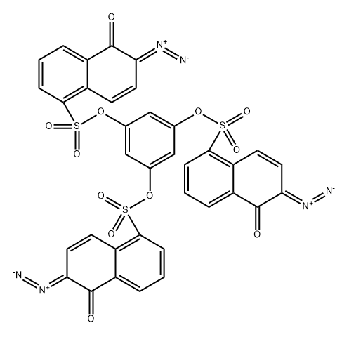 NAPHTHOQUINONE DIAZIDE ESTER 结构式