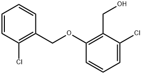 2-Chloro-6-[(2-chlorophenyl)methoxy]benzenemethanol 结构式