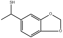 1-(苯并[D][1,3]二氧戊环-5-基)乙烷-1-硫醇 结构式