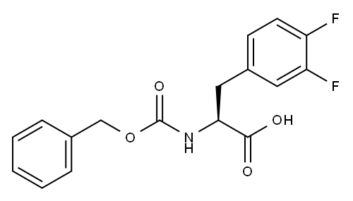 Cbz-L-3,4-Difluorophenylalanine 结构式