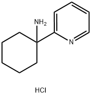 1-(2-Pyridinyl)cyclohexanamine hydrochloride (1:1) 结构式