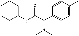 N-环己基-2-二甲氨基-2-(4-甲基苯基)乙酰胺 结构式
