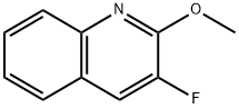 3-fluoro-2-methoxyquinoline 结构式