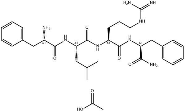 PHE-LEU-ARG-PHE AMIDE 结构式