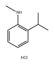 2-异丙基-N-甲基苯胺盐酸盐 结构式