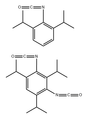 Benzene, 2,4-diisocyanato-1,3,5-tris(1-methylethyl)-, reaction products with 2-isocyanato-1,3-bis(1-methylethyl)benzene 结构式