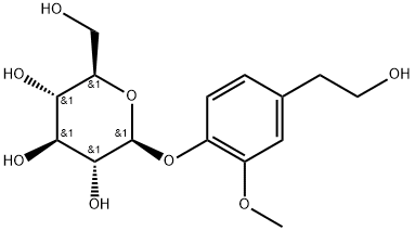 Homovanillyl alcohol 4-O-glucoside 结构式