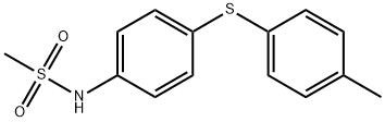 N-[4-[(4-Methylphenyl)thio]phenyl]methanesulfonamide 结构式