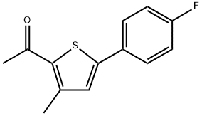 1-[5-(4-Fluorophenyl)-3-methyl-2-thienyl]ethanone 结构式