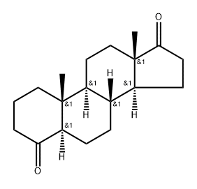 5α-Androstane-4,17-dione 结构式