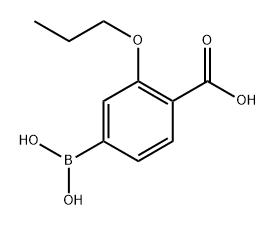 4-Borono-2-propoxybenzoic acid 结构式