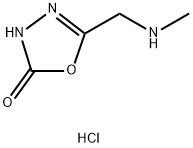 5-((甲氨基)甲基)-1,3,4-噁二唑-2(3H)-酮盐酸盐 结构式