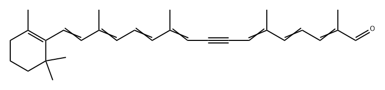 15,15'-DIDEHYDRO-8'-APO-Β,PSI-CAROTENAL 结构式