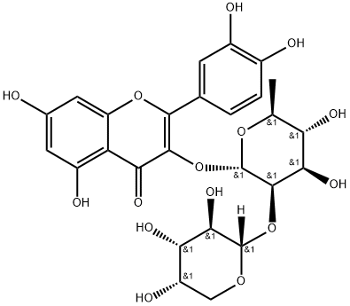 Quercitrin 2''-O-arabinoside 结构式