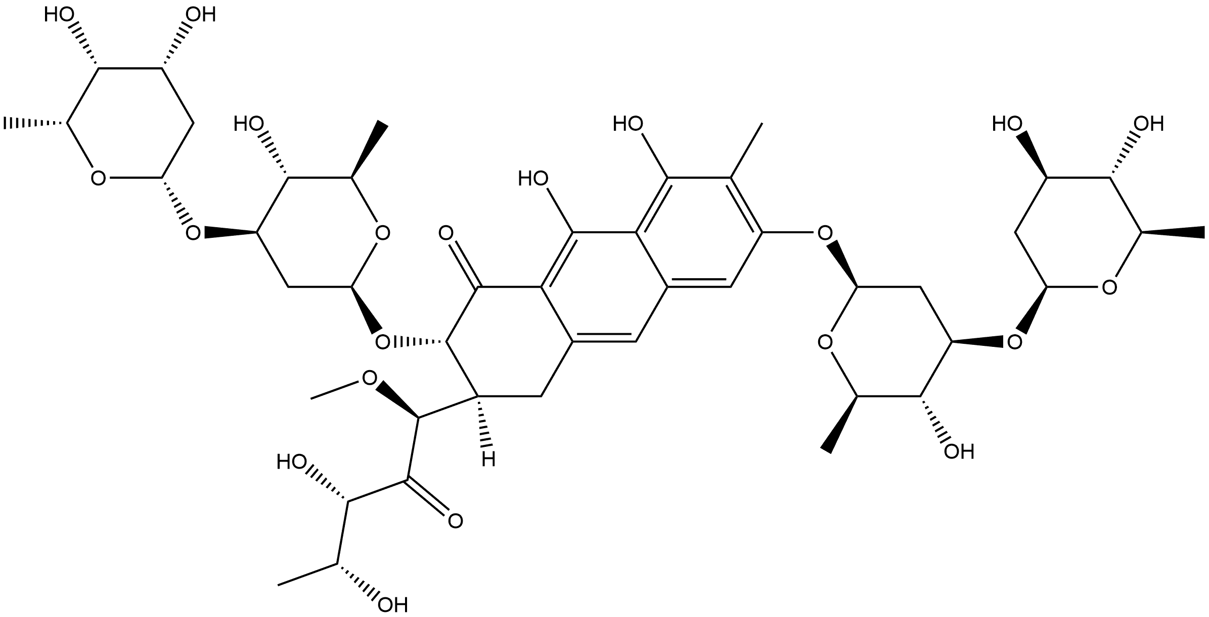 光辉霉素杂质5 结构式