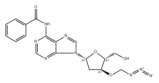 3′-O-Azidomethyl-N6-Bz dA 结构式