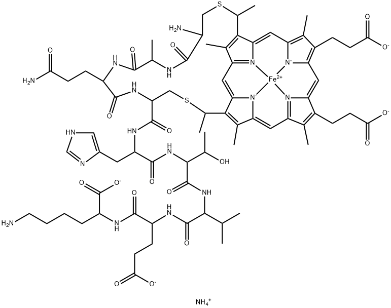 MICROPEROXIDASE (MP-9) AMMONIUM SALT 结构式