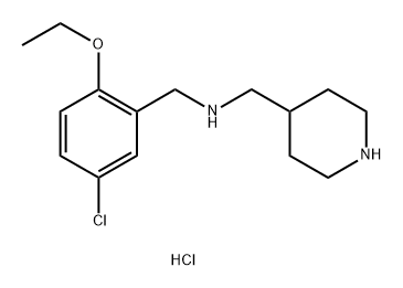 [(5-chloro-2-ethoxyphenyl)methyl][(piperidin-4-yl) methyl]amine dihydrochloride 结构式