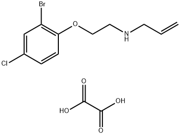 N-(2-(2-溴-4-氯苯氧基)乙基)丙-2-烯-1-胺草酸盐 结构式