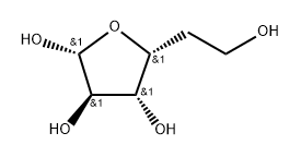 5-Deoxy-β-D-xylo-hexofuranose 结构式