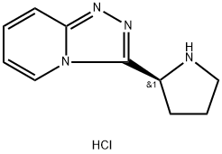(2S)-2-{[1,2,4]triazolo[4,3-a]pyridin-3-yl}pyrrolidine dihydrochloride 结构式