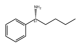 (R)-1-苯基戊-1-胺 结构式