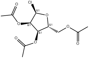α-D-Ribofuranosyl chloride, 2,3,5-triacetate 结构式
