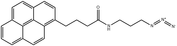 N-?(3-?叠氮丙基)?-?1-?芘丁酰胺 结构式