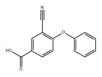 3-Cyano-4-phenoxybenzoic acid 结构式