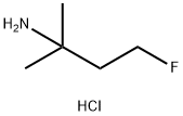 2-Butanamine, 4-fluoro-2-methyl-, hydrochloride (1:1) 结构式