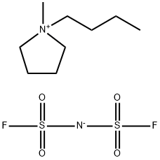 1-丁基-1-甲基吡咯烷鎓双(氟磺酰)亚胺 结构式