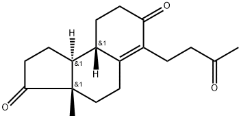 1H-Benz[e]indene-3,7(2H,3aH)-dione, 4,5,8,9,9a,9b-hexahydro-3a-methyl-6-(3-oxobutyl)-, [3aS-(3aα,9aα,9bβ)]- 结构式