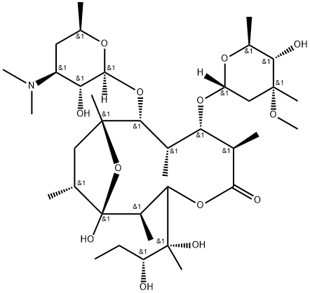 红霉素EP杂质J 结构式