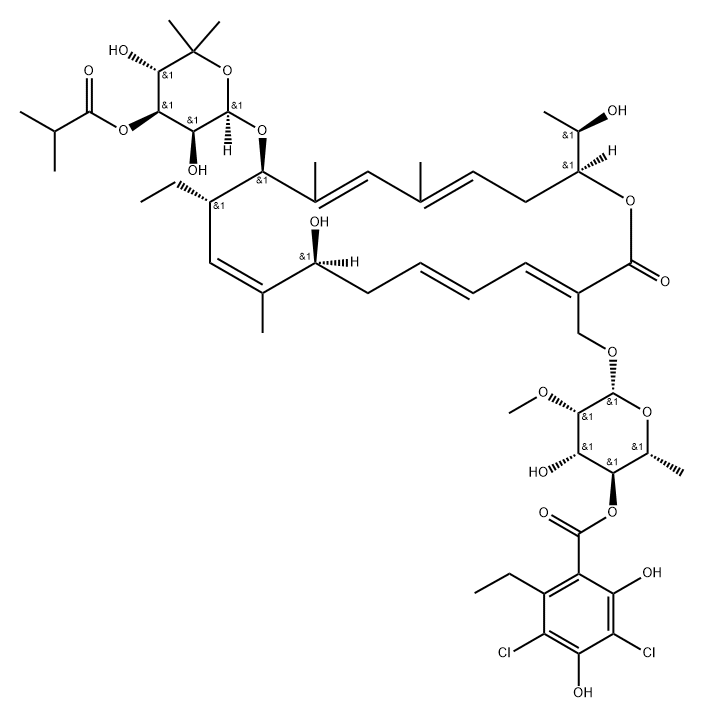 非达霉素杂质4 结构式