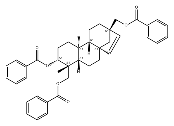 Beyerol, tribenzoate (7CI) 结构式