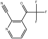 3-(2,2,2-Trifluoroacetyl)picolinonitrile 结构式