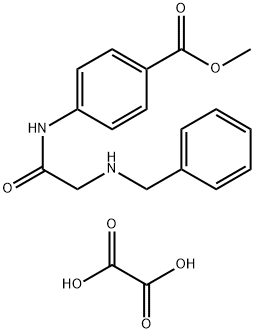 4-(2-(苄基氨基)乙酰氨基)苯甲酸甲酯草酸 结构式