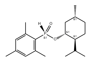 (RP)-(-)-薄荷基莱基H-次膦酸酯 结构式