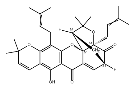 Deoxymorellin 结构式