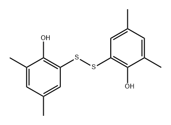 6,6'-disulfanediylbis(2,4-dimethylphenol) 结构式