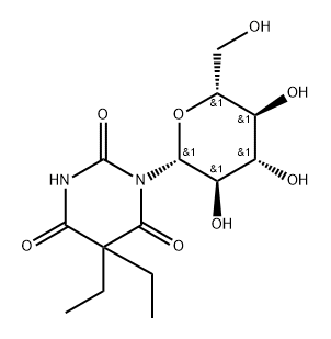 barbital N-glucoside 结构式