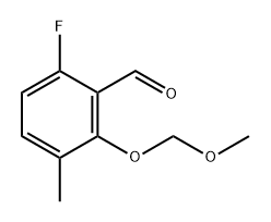 6-Fluoro-3-methyl-2-[[(methyloxy)methyl]oxy]benzaldehyde 结构式