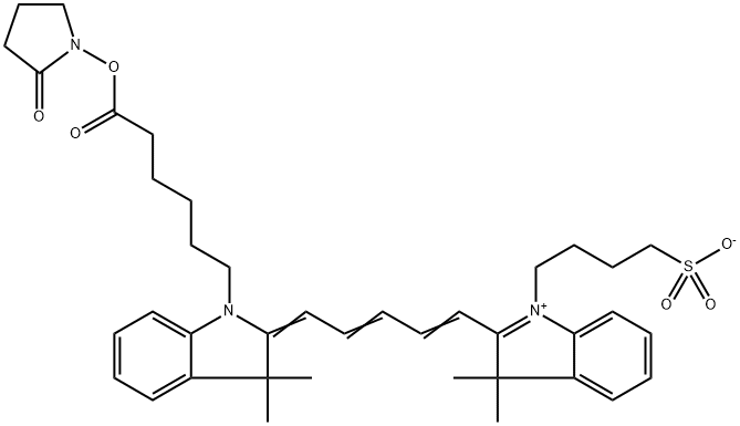 花氰染料CY3 SE(MONO SO3) 结构式