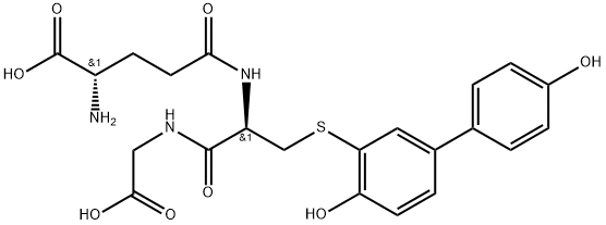 3-(glutathion-S-yl)-4,4'-biphenol 结构式