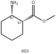 Cyclohexanecarboxylic acid, 2-amino-, methyl ester, hydrochloride (1:1), (1R,2S)-rel- 结构式